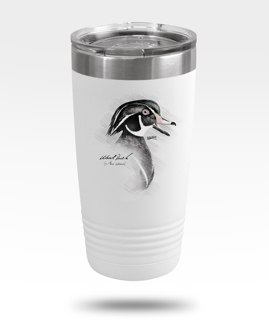 Wood Duck Drawing Insulated Tumbler, 20oz