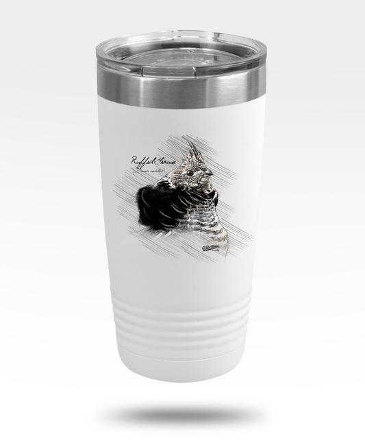 Ruffed Grouse Drawing Insulated Tumbler, 20oz