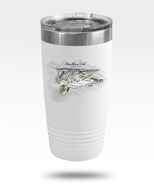 Northern Pike Drawing Insulated Tumbler, 20oz