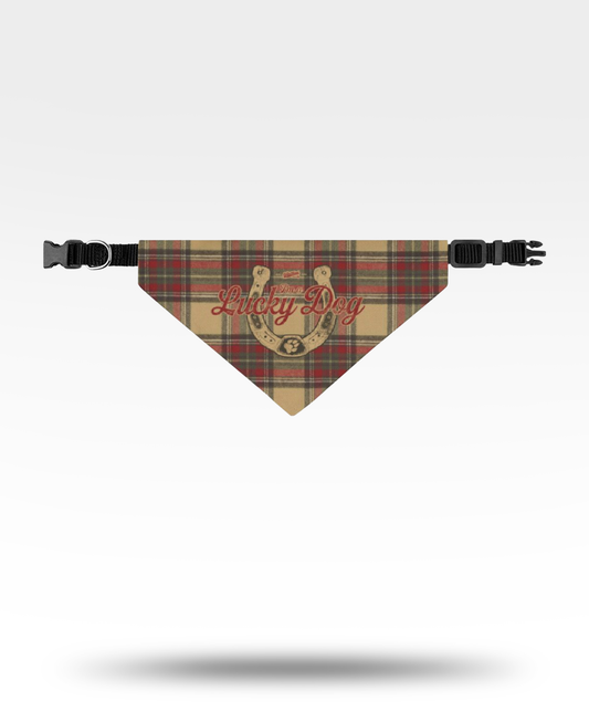 Lucky Dog Plaid Pet Bandana