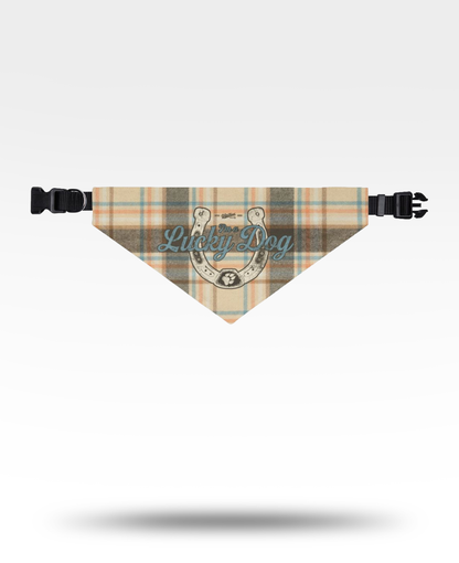 Lucky Dog Light Tan Pet Bandana