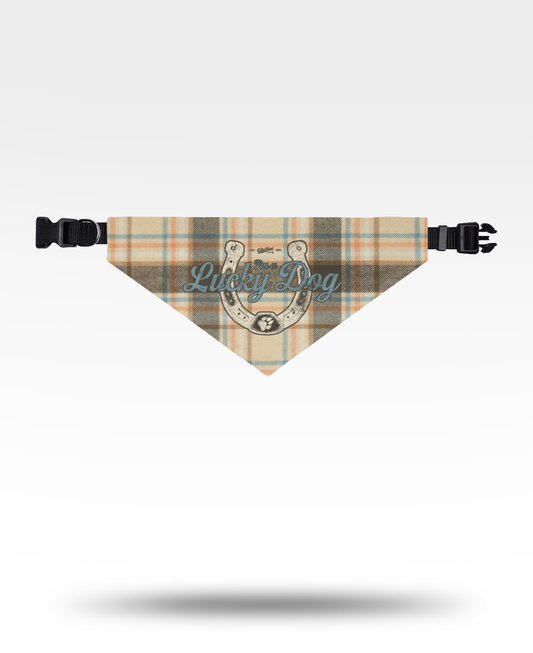 Lucky Dog Light Tan Pet Bandana