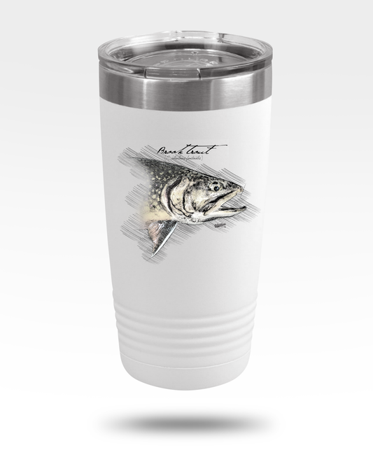 Brook Trout Drawing Insulated Tumbler, 20oz