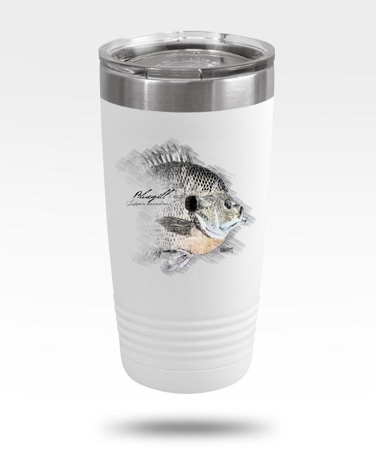 Bluegill Drawing Insulated Tumbler, 20oz