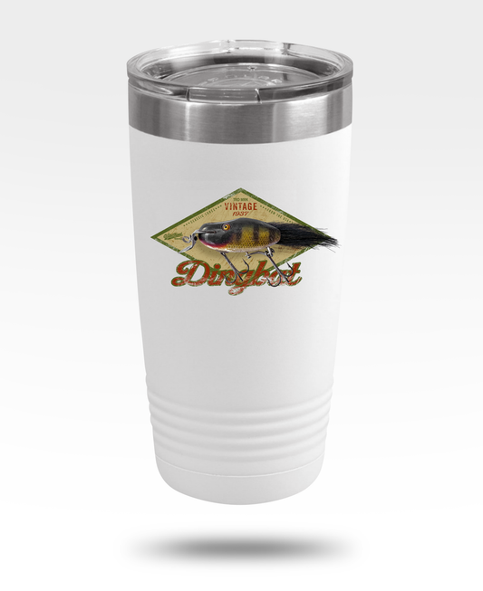 Dingbat Vintage Lure Insulated Tumbler, 20oz