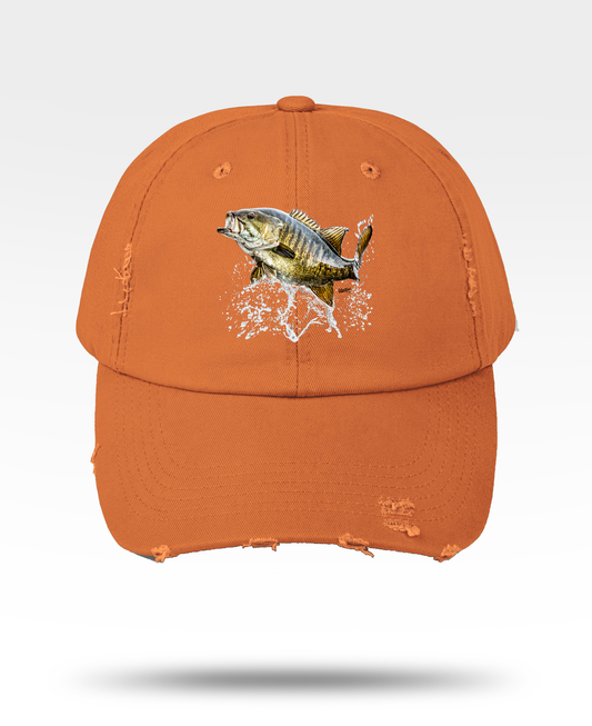 Smallmouth Bass Distressed Cap