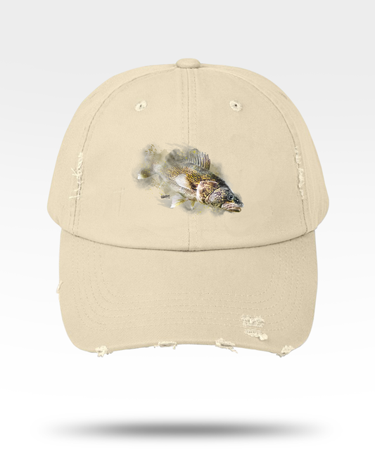 Walleye Distressed Cap