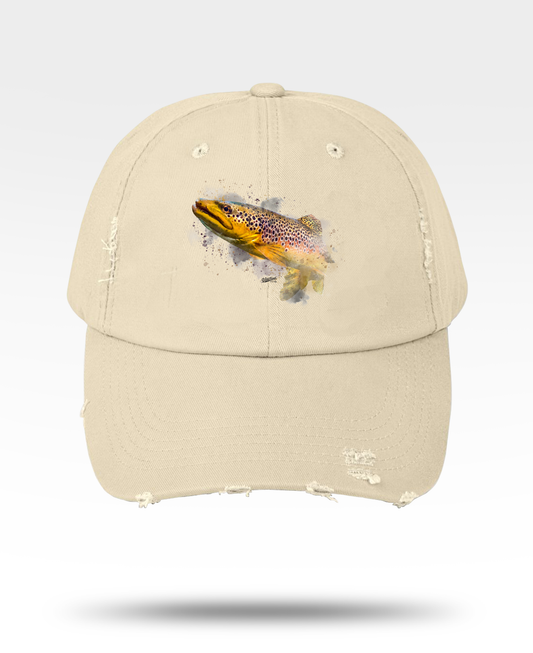 Brown Trout Distressed Cap