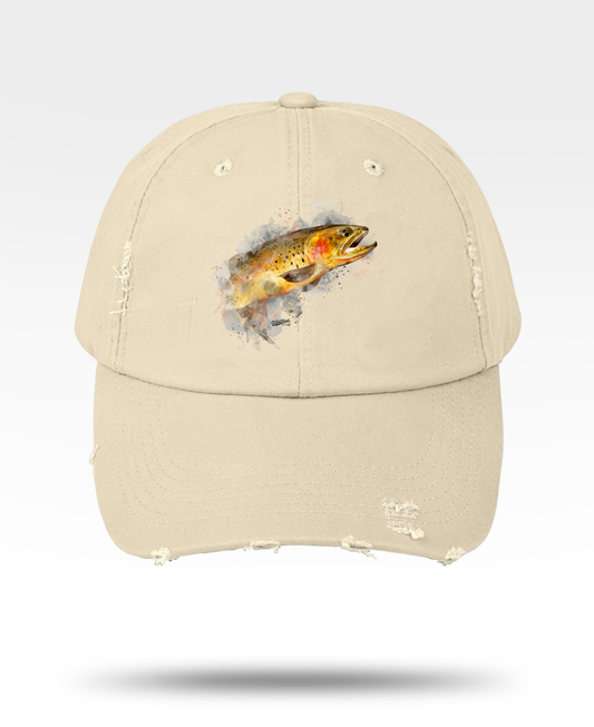 Cutthroat Trout Distressed Cap
