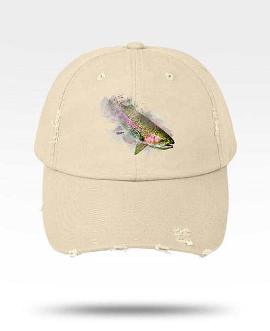 Rainbow Trout Distressed Cap