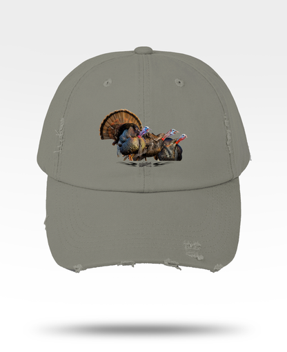 Turkey Trio Distressed Cap