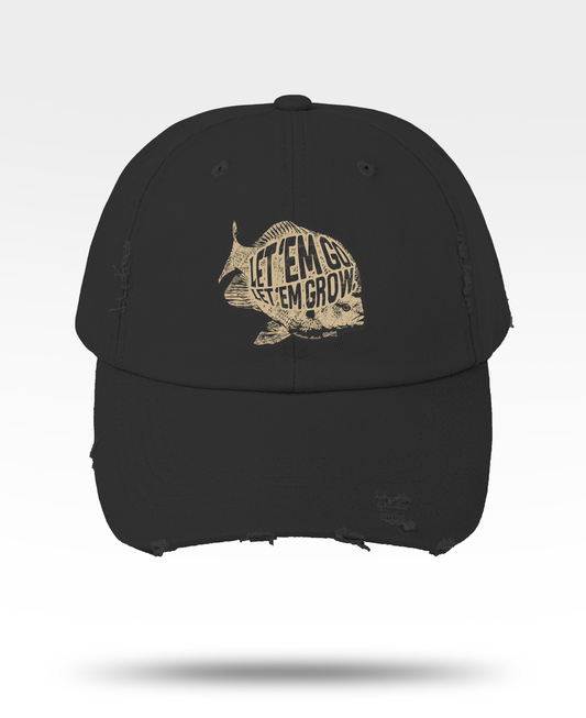 Let'Em Go Let'Em Grow Distressed Cap