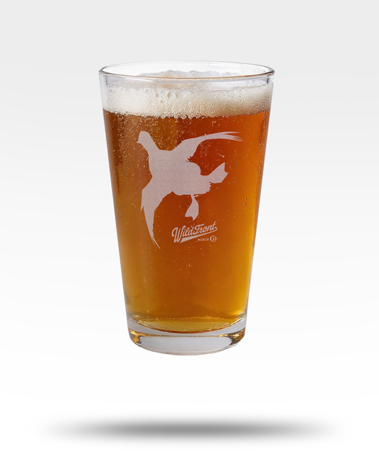 Canvasback Silhouette Engraved Pint glass