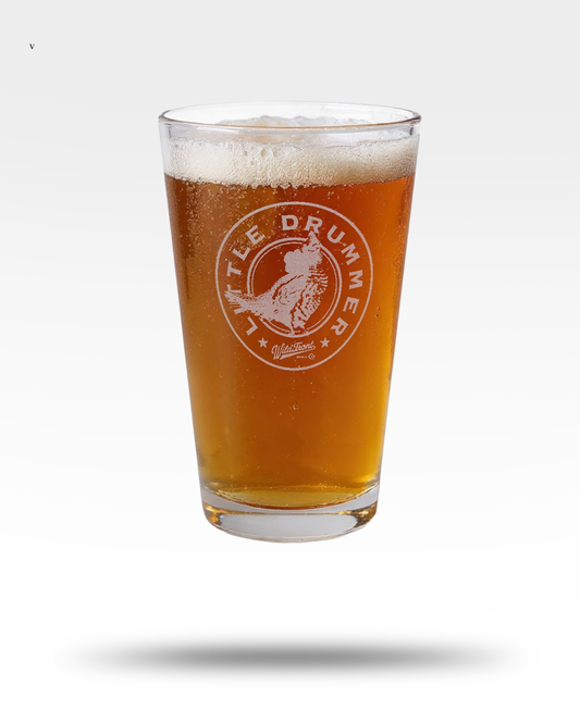 Little Drummer Ruffed Grouse Engraved Pint Glass