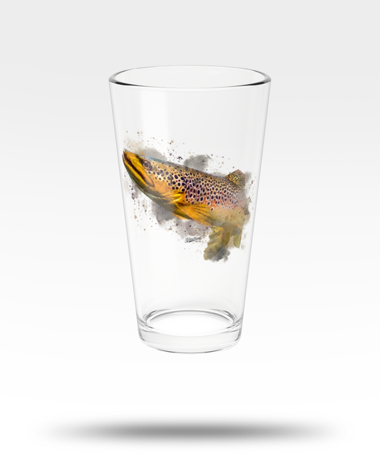 Brown Trout Pint Glass