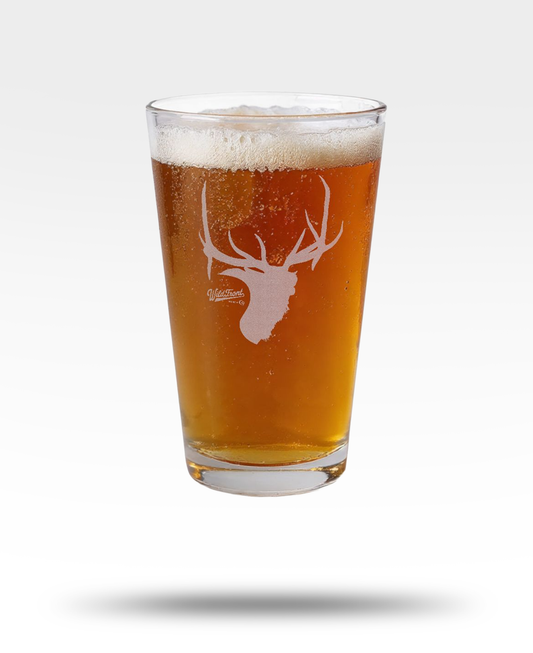 Bull Elk Engraved Pint Glass