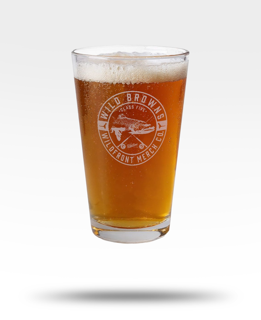 Wild Browns Engraved Pint Glass