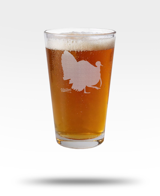 Wild Turkey Engraved Pint Glass