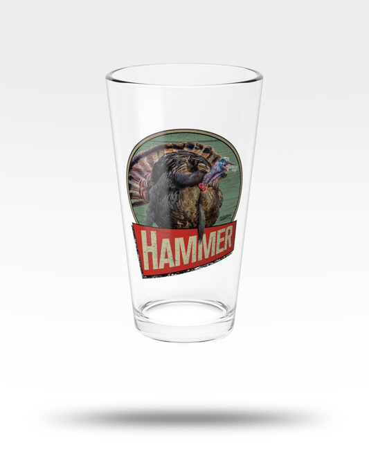 Hammer Wild Turkey Pint Glass