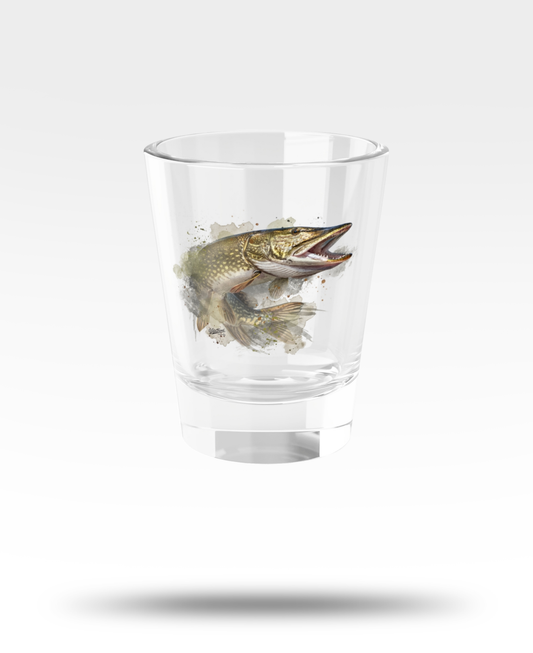Northern Pike Shot Glass