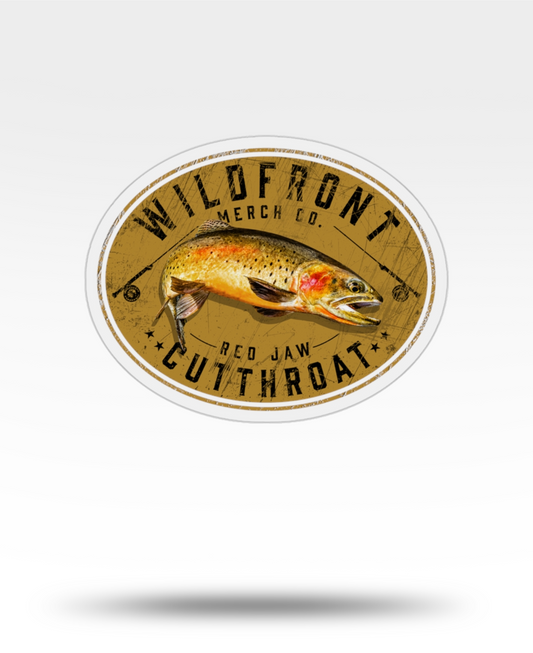 Cutthroat Trout Transparent Outdoor Die-Cut Stickers