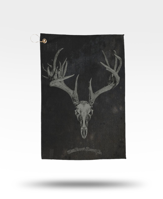 Whitetail Deer Skull Golf Towel