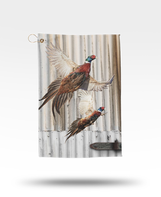 Flushing Pheasants Golf Towel