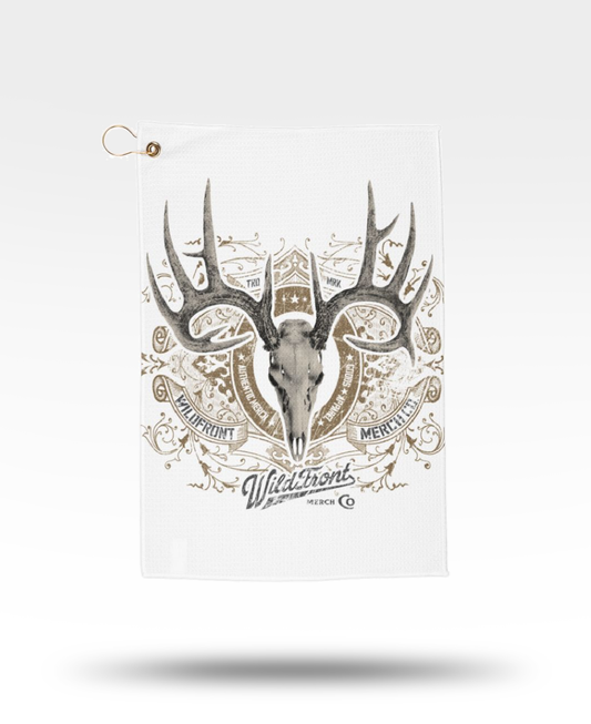 Whitetail Deer Skull Golf Towels