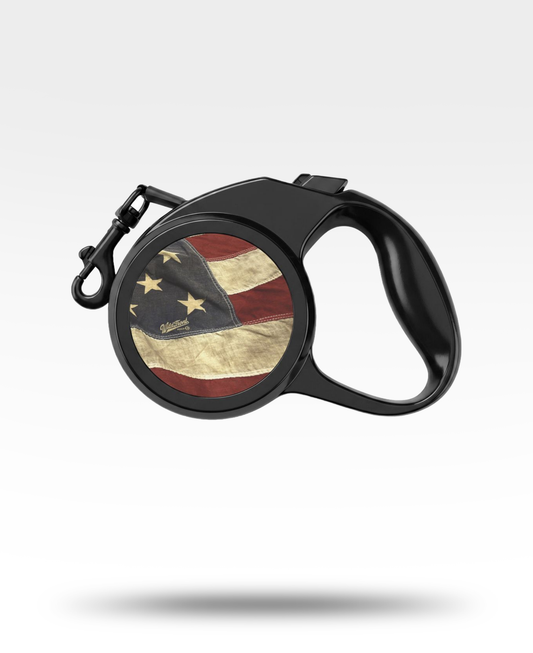 USA Flag Retractable Pet Leash