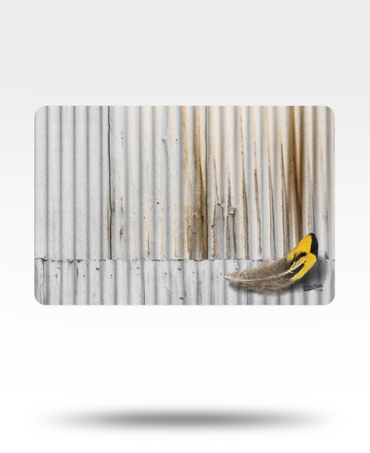 Pheasant Feather Pet Food Mat