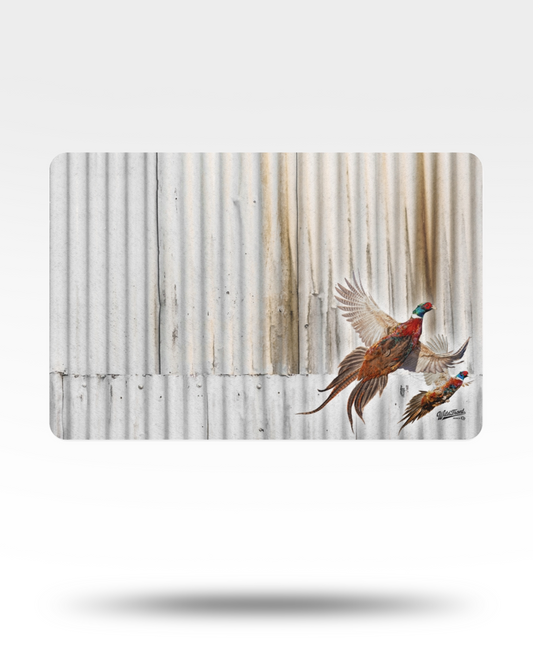 Pheasants Flushing Pet Food Mat