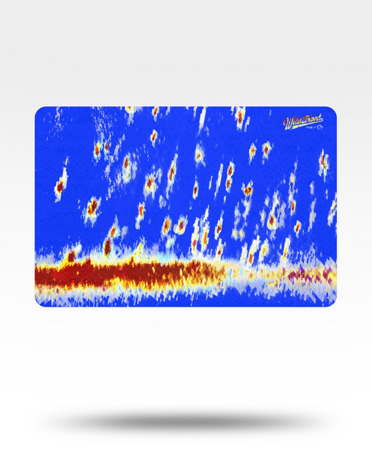 Fish Graph Pet Food Mat