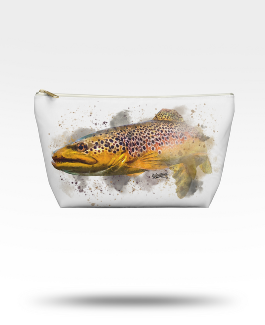 Brown Trout Accessory Pouch w T-bottom