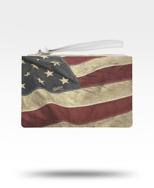 USA Flag Clutch Bag