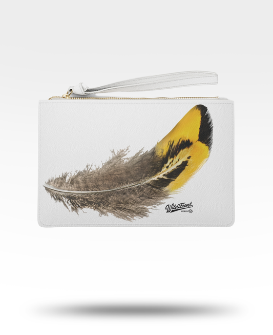 Pheasant Feather Clutch Bag