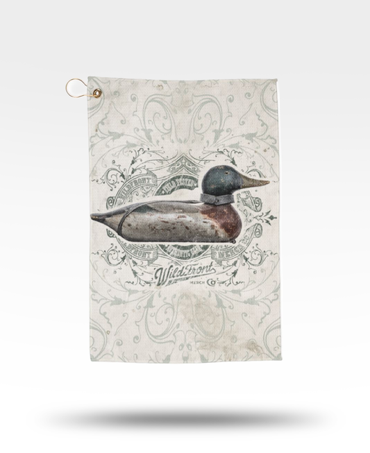 Vintage Mallard Decoy Golf Towels