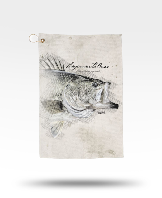 Largemouth Bass Golf Towel
