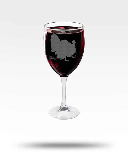 Turkey Engraved Wine Glass