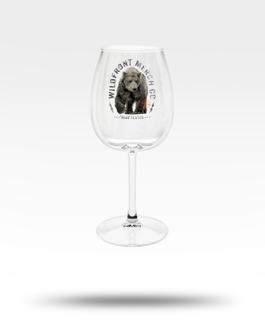 WildFront Bear Wine Glass