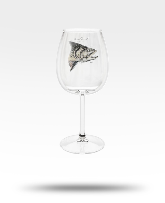 Brook Trout Wine Glass
