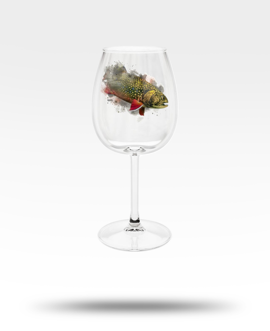 Brook Trout Wine Glass