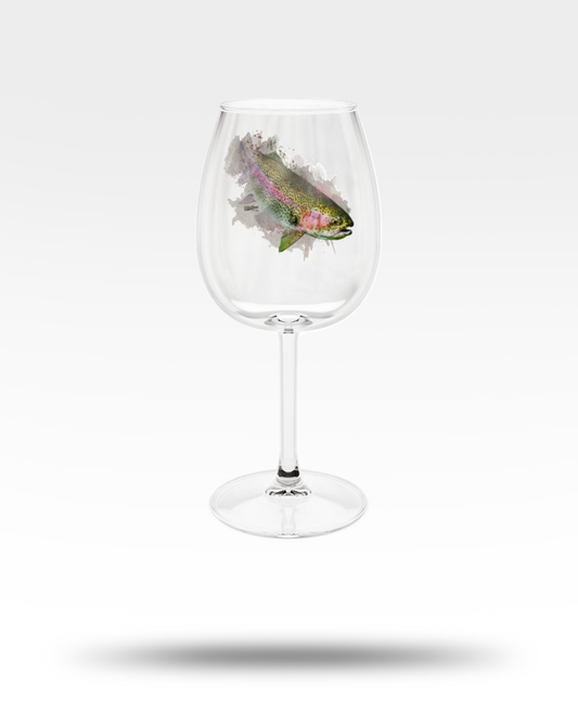 Rainbow Trout Wine Glass