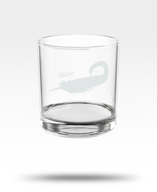 Mallard Curls Engraved Whiskey Glass