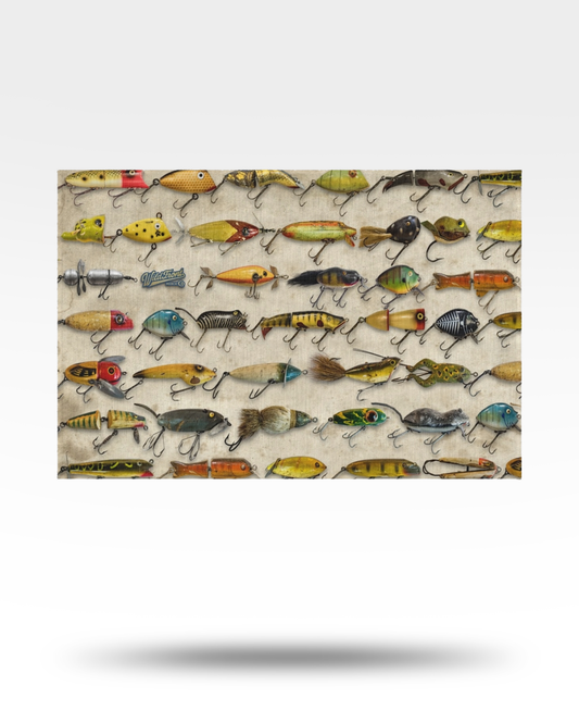 Vintage Lures Outdoor Rug