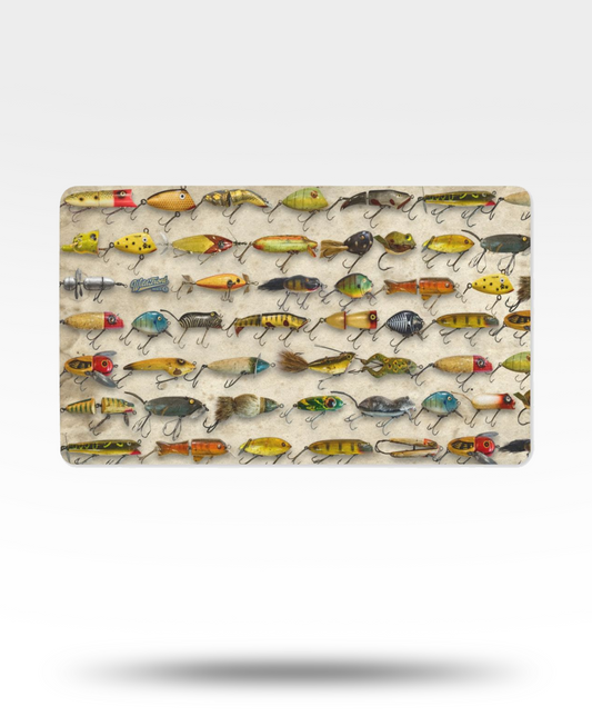 Vintage Lures Polyester Doormat