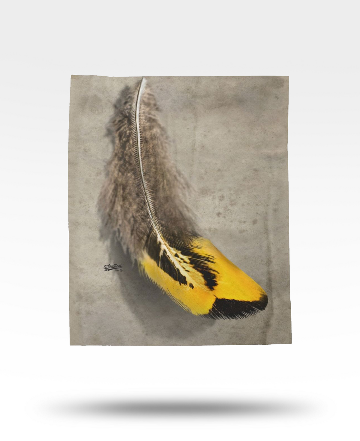 Pheasant Feather Velveteen Plush Blanket