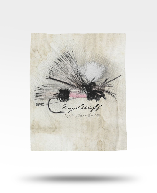 Royal Wulff Dry Fly Velveteen Plush Blanket