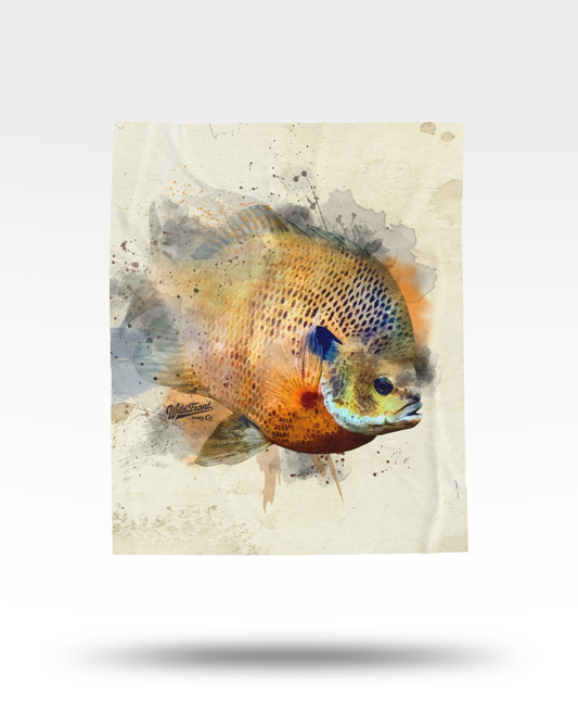 Bluegill Velveteen Plush Blanket