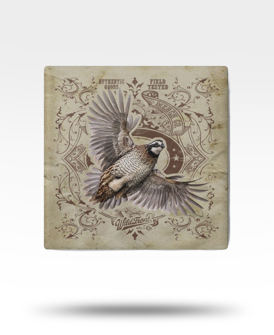 Bobwhite Quail Ceramic Coaster