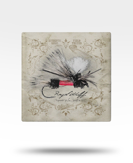 Royal Wulff Dry Fly Ceramic Coaster